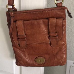 Brown Fossil Crossbody